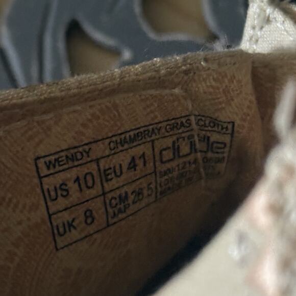 Hey Dude Wendy Custom Hand Tooled Leather Canvas US Navy VP-16 Shoes Woman’s 10 - Picture 14 of 14